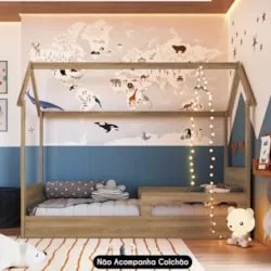 Cama Infantil Montessoriana Casinha Infix C06 Aveiro - Mpozenato