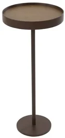 Mesa de Apoio Tokyo Alta Recouro Caramelo com Base em Aco Corten - 66846 Sun House