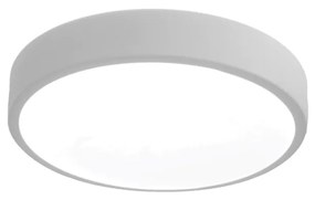 Plafon Luna Redondo Ø42X7Cm Led 32W Bivolt - Usina 19660/42 (BT - Branco Texturizado, 3000k)