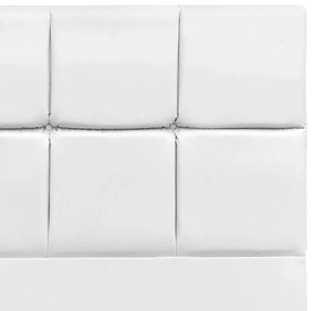 Cabeceira Roma para Cama Box Solteiro 90 cm Corino - D'Rossi - Branco