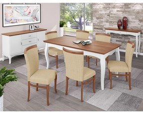 Conjunto de Jantar Italy com Cadeira Roma Miller Interiores - Mesa 2,00 com 8 cadeiras