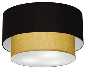 Plafon Para Corredor Cilíndrico SC-3045 Cúpula Cor Preto Palha