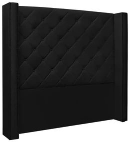 Cabeceira Vicenza Para Cama Box King 195 cm Corino - D'Rossi - Preto