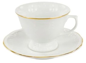 Xícara Café Com Pires 70Ml Porcelana Schmidt - Dec. Filetado Ouro Pomerode 0010