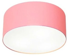 Plafon Para Quarto Cilíndrico SQ-3010 Cúpula Cor Rosa Bebê