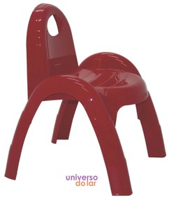 Cadeira Tramontina Infantil Popi em Polipropileno - Vermelho  Vermelho