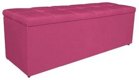 Calçadeira Estofada Manchester 160 cm Queen Size Corano Pink - ADJ Decor