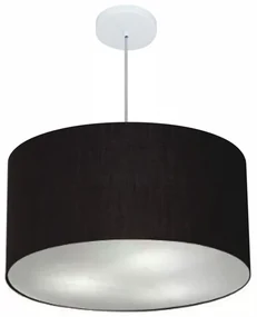 Pendente Cilíndrico Preto MJ-4101 Para Mesa de Jantar e Estar