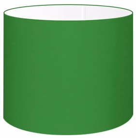 Cúpula em tecido cilíndrica abajur luminária cp-4146 40x30cm verde folha