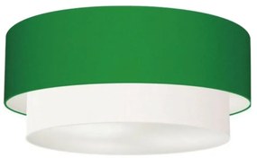 Plafon Duplo Cilíndrico Vivare Md-3063 Cúpula Tecido 55x50cm - Bivolt