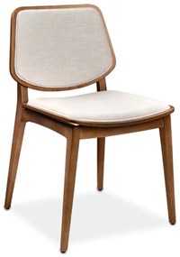 Cadeira Talita Estofada Encosto em Madeira com Estofado Estrutura Madeira Liptus Design Sustentável