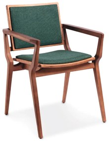 Cadeira com Braço Ester Estofada Estrutura Madeira Liptus Design Sustentável
