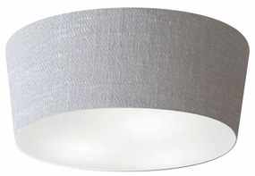 Plafon Cone Md-3003 Cúpula em Tecido 12/40x35cm Rústico Cinza - Bivolt
