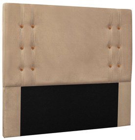 Cabeceira Estofada Santorini 140cm Casal Suede - ADJ Decor