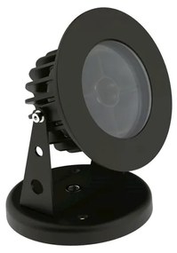 Projetor Aluminio Preto Led 8w 2700k Ip67 Flat Out