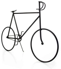 Escultura Decorativa Bicicleta em Metal Preto 32x50x9 cm - D'Rossi