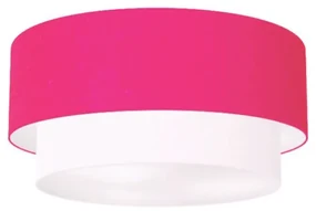 Plafon Para Dormitório Cilíndrico SD-3017 Cúpula Cor Rosa Pink Branco