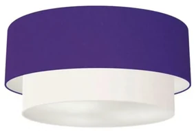 Plafon Para Corredor Cilíndrico SC-3017 Cúpula Cor Roxo Branco