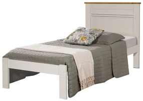 Cama de Solteiro com Cabeceira Plaza Off White G68 - Gran Belo