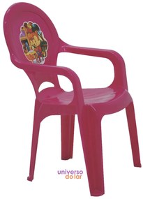 Cadeira Tramontina Infantil Catty em Polipropileno Adesivado - Rosa  Rosa