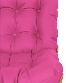 Poltrona Decorativa Costela Base Fixa Corano Pink - ADJ Decor