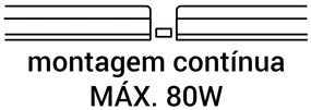Luminária Linea Slim T5 16W Led 4000K Bivolt 117,3X3,5X2,2Cm | Opus Ec...
