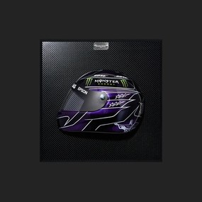 Quadro 3D Decorativo Helmet LH 2019 Preto - Gran Belo