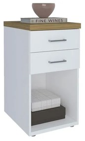Gaveteiro 2 Gavetas Traian Marfim - AY 57034