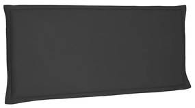 Cabeceira Painel Garden Para Cama Box Solteiro 90 cm Suede - D'Rossi - Preto