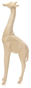 Escultura Decorativa Girafa Bege 37x14x5,5 cm - D'Rossi