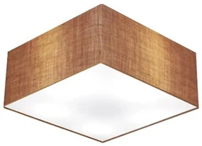 Plafon Para Sala Quadrado SL-3012 Cúpula Cor Palha