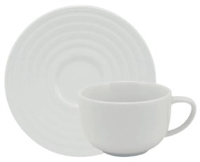 Xicara Café Com Pires 100Ml Porcelana Schmidt - Mod. Arcos 240