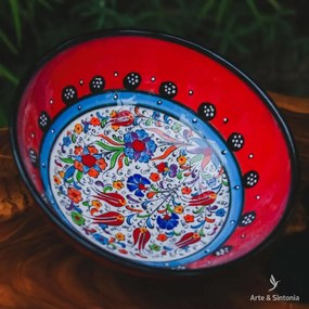 Tigela Turca em Cerâmica 21cm | Red