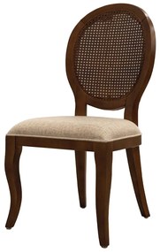 Cadeira Delicate Palha - Freijó - Tecido Pisa Beige  Kleiner