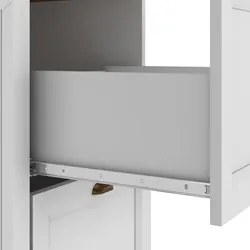 Armário de Cozinha Modulado 5 Peças Com Tampo CJ3 Duna P09 Branco - Mp