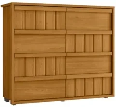 Cômoda Para Quarto Com 8 Gavetas 136cm Avila Cinamomo Z10 - Mpozenat