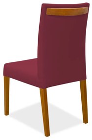 Cadeira de Jantar Milan Veludo Vermelha