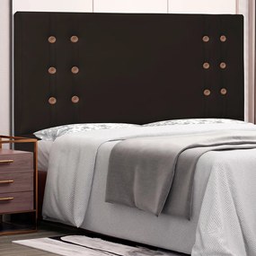 Cabeceira Gênova Para Cama Box Casal 140 cm Corino - D'Rossi - Marrom