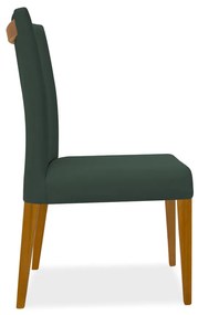 Kit 8 Cadeiras de Jantar Milan Veludo Verde Bandeira