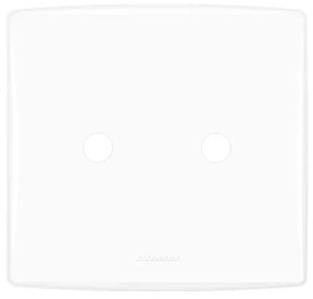 Placa Cega Com Suporte 4x4 Plastico Branco Bianco