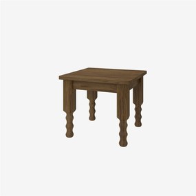 Conjunto de Estofados de Madeira Maciça com 3, 2 e 1 Lugares com 1 Mesa de Centro e 1 Mesa de Canto Belini