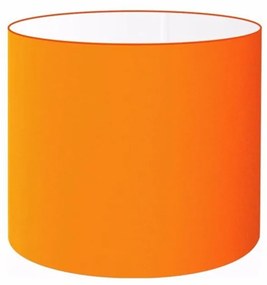 Cúpula Abajur Cilíndrica Cp-8012 Ø30x25cm Laranja