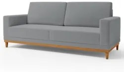 Sofá Living 160cm 2 Lugares Kayrós D05 Bouclê Cinza - Mpozenato