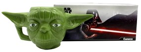 Caneca 3D Yoda Mestre Jedi Star Wars Guerra nas Estrelas