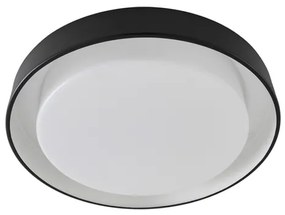 Plafon Led Sobrepor Multitemperatura 16W Dubai - PRETO / BRANCO