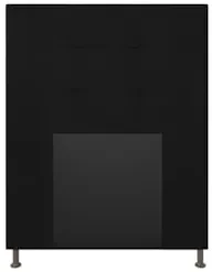Cabeceira Cama Box Solteiro 90cm Safira Sintético Preto Z51 - Mpozenat