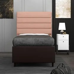 Cabeceira com Base para Cama Box Solteiro 88x188cm Hit ID5 Corano Marr