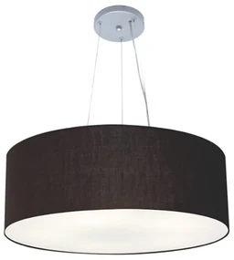 Pendente Cilíndrico Preto MJ-4070 Para Mesa de Jantar e Estar