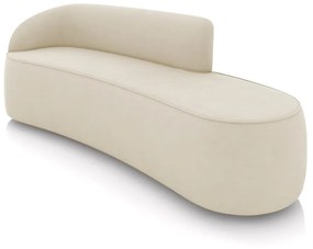 Sofá 4 Lugares Orgânico 220 cm Morgan Suede Bege D03 - D'Rossi