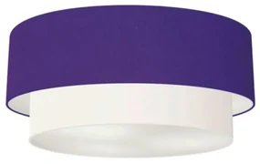 Plafon Para Dormitório Cilíndrico SD-3065 Cúpula Cor Roxo Branco